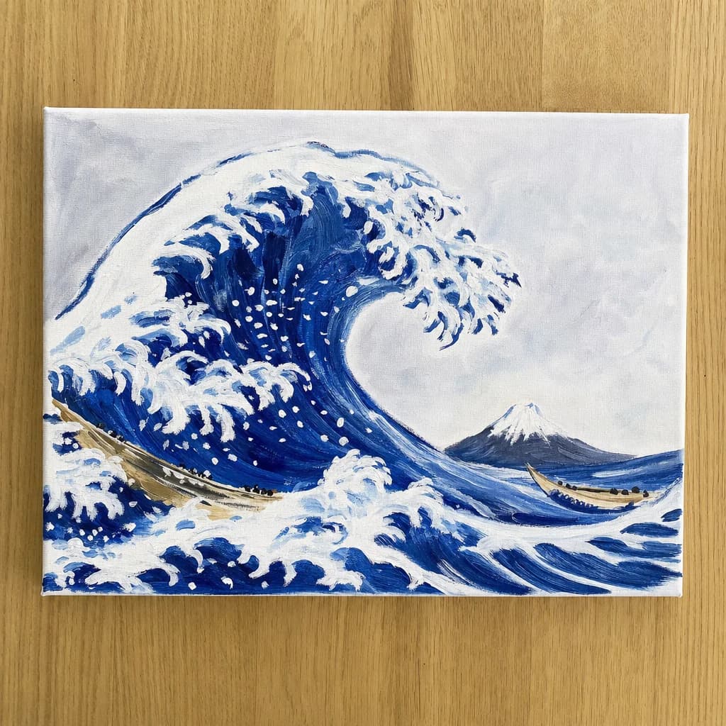 A student version of The Great Wave